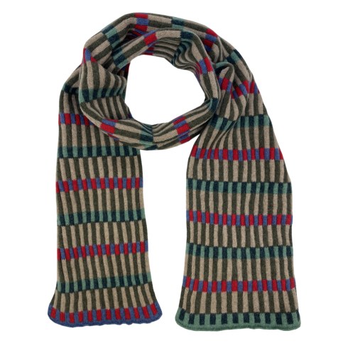 textured stripe scarf - Angelou
